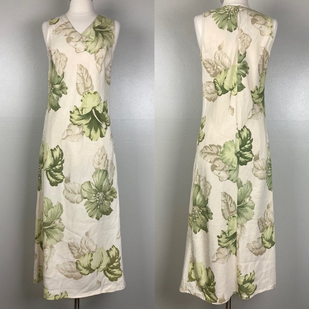 SHERRY TAYLOR - M - VINTAGE Sleeveless Maxi Dress